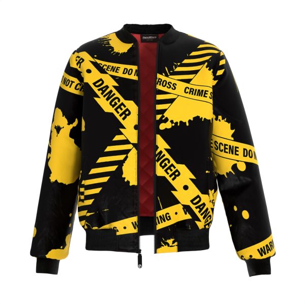 Caution Bomber Jacket Online