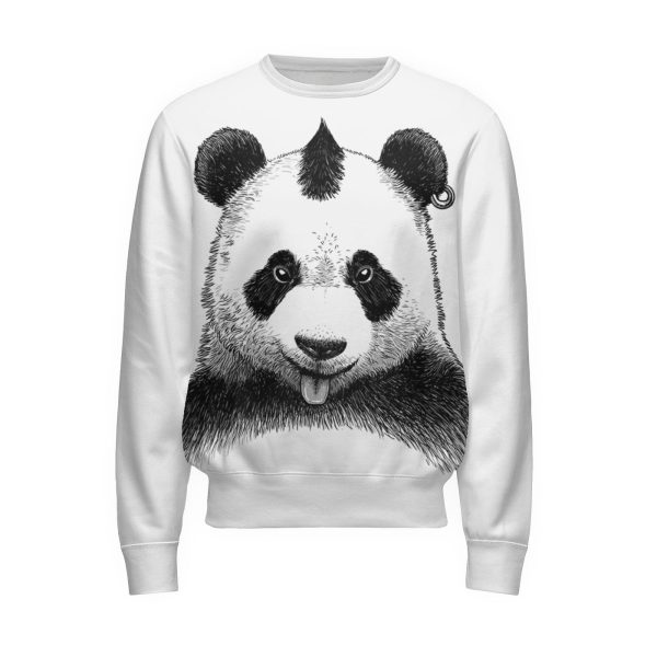Punk Panda Sweatshirt on Sale