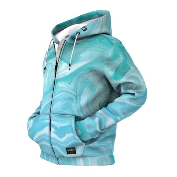 Acrylic Zip Up Hoodie For Sale - Image 2