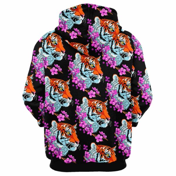 Tiger Sakura Hoodie Fashion - Image 2