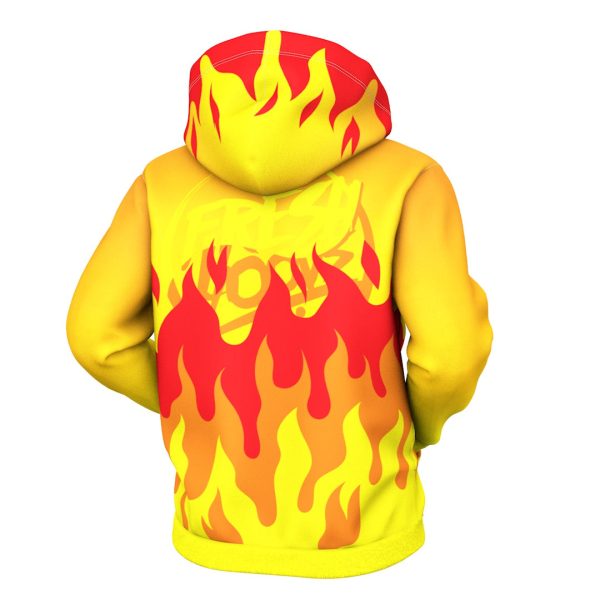 Flames Zip Up Hoodie Cheap - Image 3