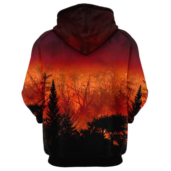 Forest In Flames Hoodie Supply - Image 2