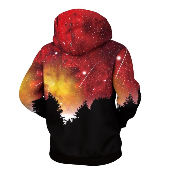Red Lights Zip Up Hoodie Hot on Sale - Image 3