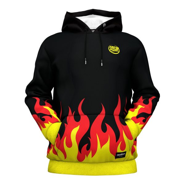 Cartoon Flame Hoodie Fashion