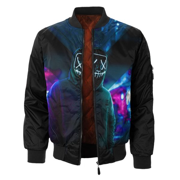 Neon Face Bomber Jacket Supply