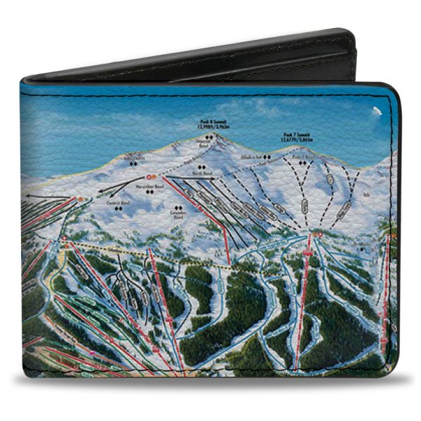 Bi-Fold Wallet - Colorado Breckenridge Ski Maps Online now