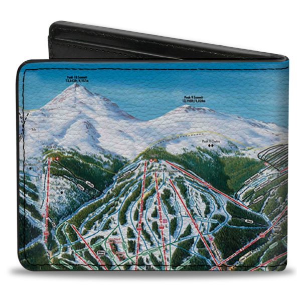 Bi-Fold Wallet - Colorado Breckenridge Ski Maps Online now - Image 2
