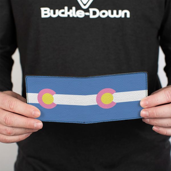 Bi-Fold Wallet - Colorado Flags Pastel Fashion - Image 4