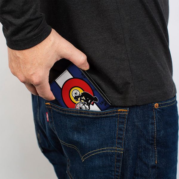 Bi-Fold Wallet - Colorado Biker Distressed Online Sale - Image 5